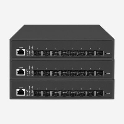 Aumente su red con 10GB de Switch de Capa 3, 8 puertos SFP de 10G, IPv4/IPv6, ARP estático
