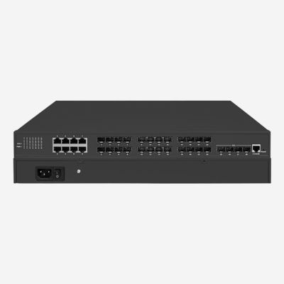 8G Combo y 16 Giga SFP, 4 SFP + 10GB Layer 3 Switch / QoS Sí, gestiona eficientemente tu red