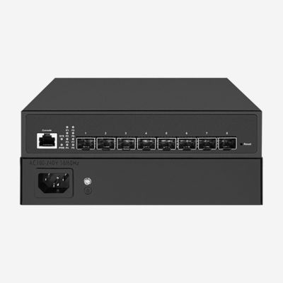 8 SFP + 10GB Ethernet Switch con montaje en rack y capacidad de conmutación de 160Gbps para rendimiento y eficiencia