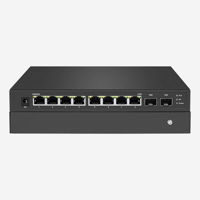 8 Auto-Sensing RJ45 2.5 Gigabit Ethernet Switch With 2 10G SFP+ Ports 80Gbps Capacity UTP Category 3/4/5