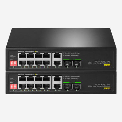 Velocidad de GIGA Switch Ethernet no administrado 10/100/1000 Mbps Velocidad de puerto Jumbo Frame Soporte de ahorro de espacio Diseño 200mm X 118mm X 44mm